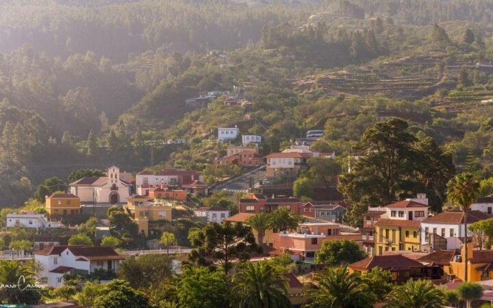 Vista panorámica del municipio de Puntagorda, en La Palma