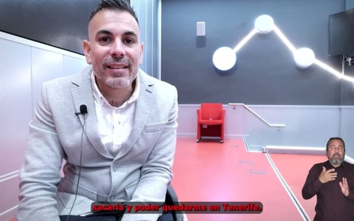 José Airán Fernández Rodríguez en un vídeo del programa de becas de Fundación ONCE