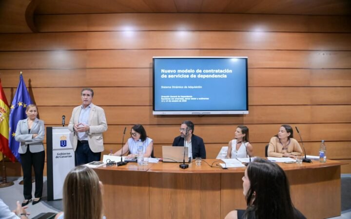 Presentación del nuevo modelo de contratación de servicios de dependencia en Tenerife, el 14 de octubre de 2026