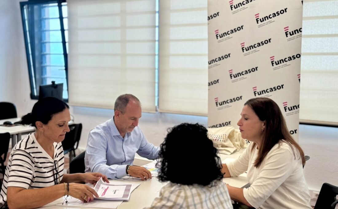 Visita institucional a Funcasor en Santa Cruz de La Palma con motivo del proyecto de empleo AVANZA